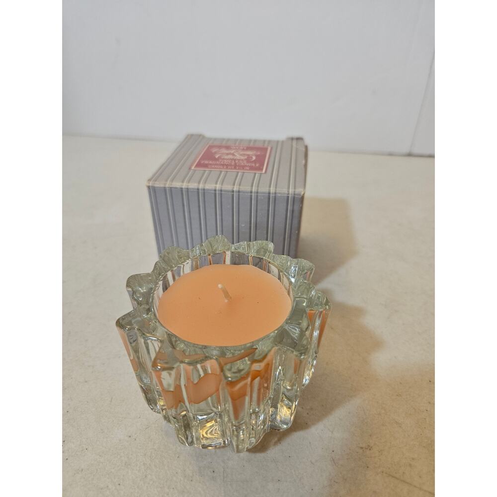 Vintage Avon Candle Ultra Crystal Collection Timeless Fragrance NEW Open Box